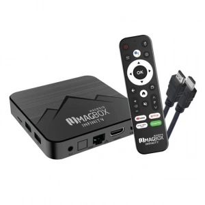 Magbox Magroid Infinty 64 GB HDD 4 GB Ram Bluetooth 5G Wifi Ses Komut Kumandalı Android TV Box