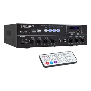 Magicvoice MV-510 50 Watt Usb-Sd-Bluetooth Girişli Hat Trafolu Ses Mixer