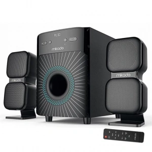 Mikado MD-360BT 2+1 38W BT/AUX/USB/FM/LED Ekran Multimedia Speaker Ev Sinema Sistemi