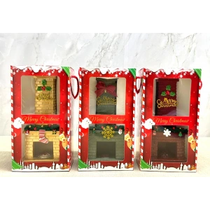 Noel Temalı Polyester Şömine Tütsülük