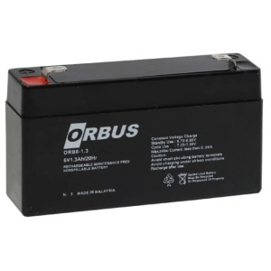 Orbus ORB-613 6 Volt 1.3 Amper Bakımsız Kuru Akü (98x25x52mm)