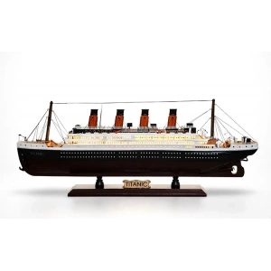 Özel Tasarım Ahşap Işıklı Titanik Gemi - Model 2