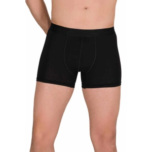 Pamuk Modal Likralı Esnek Erkek Boxer Siyah 4476b