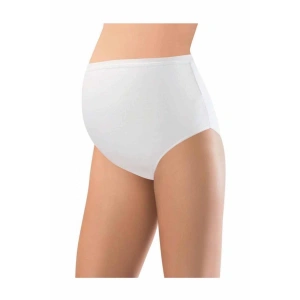 Pamuklu Hamile Likralı Bato Külot Beyaz - 3324a