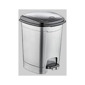 Pedallı Basmalı Çıkarılabilir Iç Kovalı Çöp Kutusu Kovası / 5 No / 52 Lt. / 57x40x40 Cm. Royaleks-e256