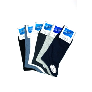 Penye Yazlık Erkek Çorap Burun Dikişsiz Takviyeli Topuk Ve Burun 6 Çift