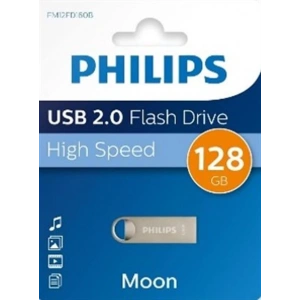 Philips FM12FD160B/00 128GB Moon Klasik Gümüş USB 2.0 Metal Flash Bellek