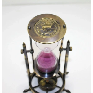 Pirinç Pusulalı Kum Saati Model 3