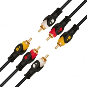 Powermaster 1.5 Metre 3RCA-3RCA Kablo
