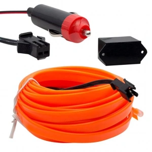 Powermaster 5 Metre Oranj Araç İçi Neon İp Aydınlatma