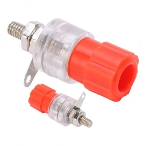 PowerMaster IC-240B Şeffaf 4mm Büyük Boy Banana Born Klemens (1 Adet)