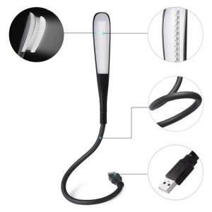 PowerMaster PM-24561 14 Ledli Siyah Esnek Usb Led Lamba