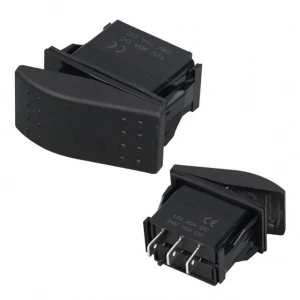 PowerMaster Sembolsüz Işıksız Yaylı 3 Pinli On-Off 12-24V Marin Switch