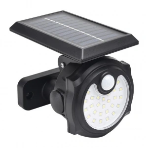 Powermaster SH-1705A 26 Ledli Sensörlü 3 Modlu Solar İndiksiyon Duvar Lambası