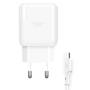 Powerway QCM30 18W Hızlı Şarj Adaptörü + Micro USB Kablo Seti