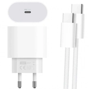 Powerway RXS27 20W Type-C Şarj Adaptörü - Kablo Seti (Apple 15 Pro-Pro Max Uyumlu)
