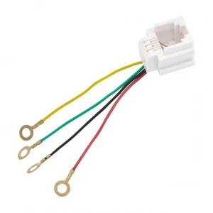 RJ11 Soket 623K Jack 6P4C Telefon DSL Konnektörü 150 Mm