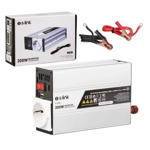 S-Link SL-300W 300w Dc12v-Ac230v Çakmaktan Power İnverter