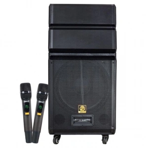 Shile SL-1612B İki El Mikrofonlu-Kumandalı USB/SD/BT/FM Taşınabilir Hoparlör