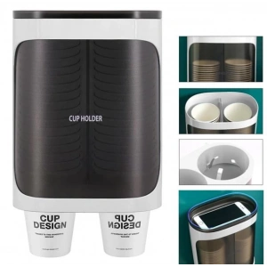 Sunup SN-27108 Kendinden Yapışkanlı Çiftli Plastik - Karton Bardak Dispenseri