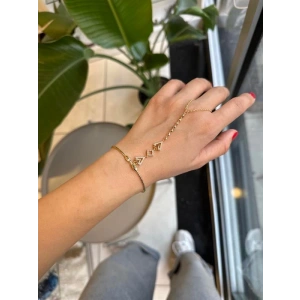 Taşlı Bilezik Şahmeran - Altın