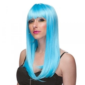 Turkuaz Mavi Parti Peruğu