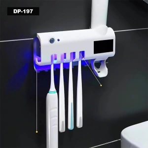 Uv Işıklı Otomotik Diş Macunu Sıkacağı Ve Diş Fırçası Tutacağı