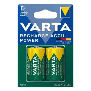 Varta 1.2 Volt - 3000 mAh Ni-MH Büyük D Boy Şarjlı Pil 2li Paket