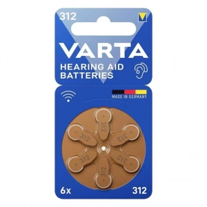 Varta 312 Numara Kulaklık İşitme Cihazı Pili (6lı Paket)