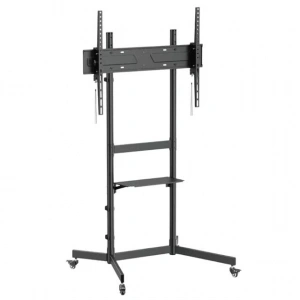 Vontech V1044VE 55-100 Uyumlu Tekerlekli Ayaklı Raflı LCD-LED TV Sehpası Standı