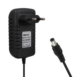 Weko 7.2 Volt - 1 Amper Krokodil Uçlu Priz Tipi Yerli Üretim Akü Şarj Adaptörü