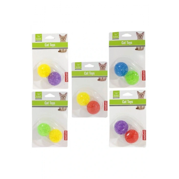 İKİLİ KEDİ OYUNCAK TOP