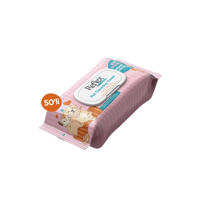 Care Evcil Hayvanlar için Çok Amaçlı Temizleme Havlusu 50li - Bebek Pudrası Kokulu