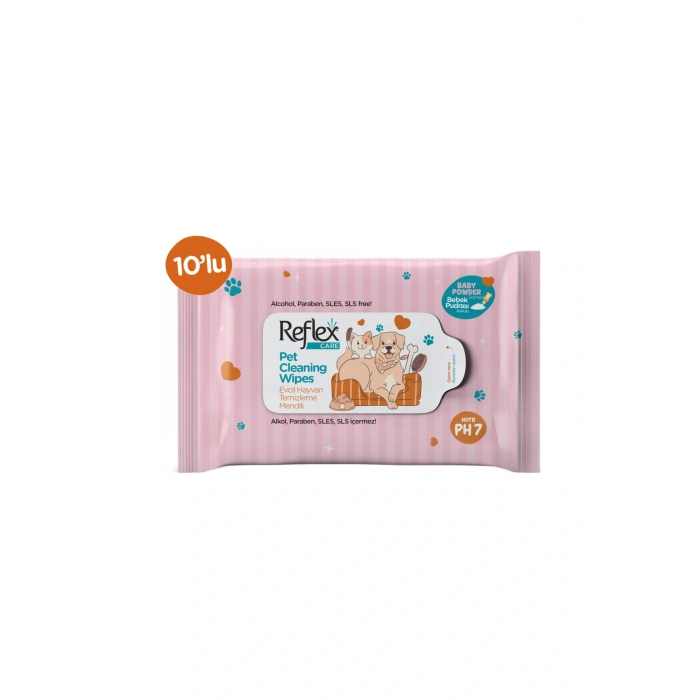 Kedi Ve Köpekler Için Çok Amaçlı Hijyenik Temizleme Mendili 10lu