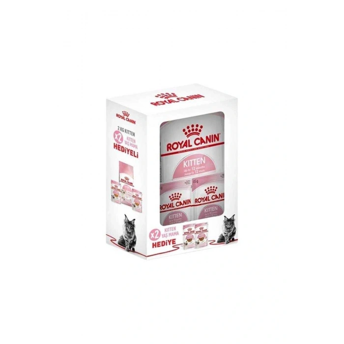 Kitten Yavru Kedi Maması Bundle 2Kg+2 Adet Yavru Kedi Yaş Mama Hediyeli