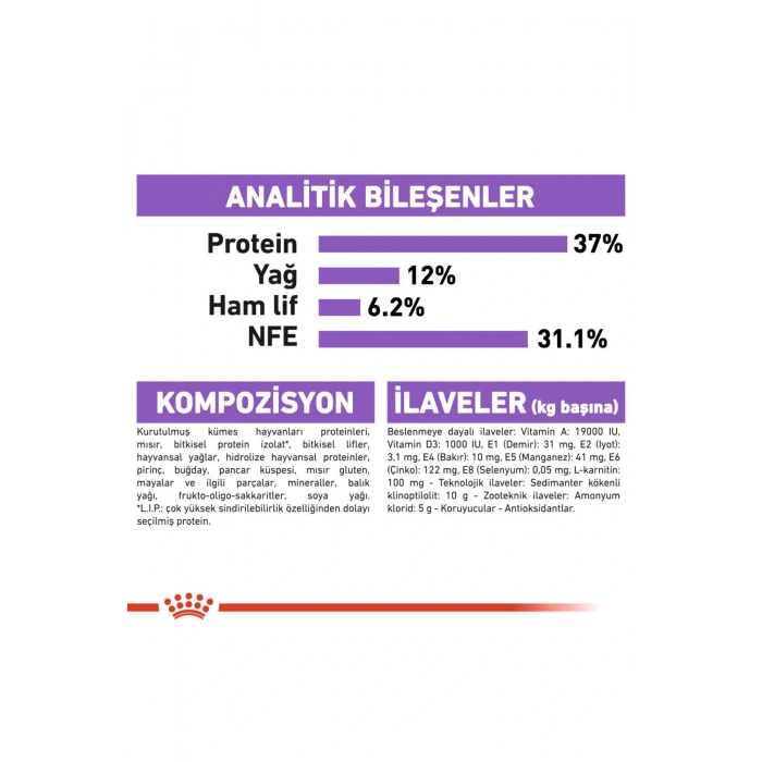 Sterilised37 Kısırlaştırılmış Kediler Için Kuru Kedi Maması 15kg