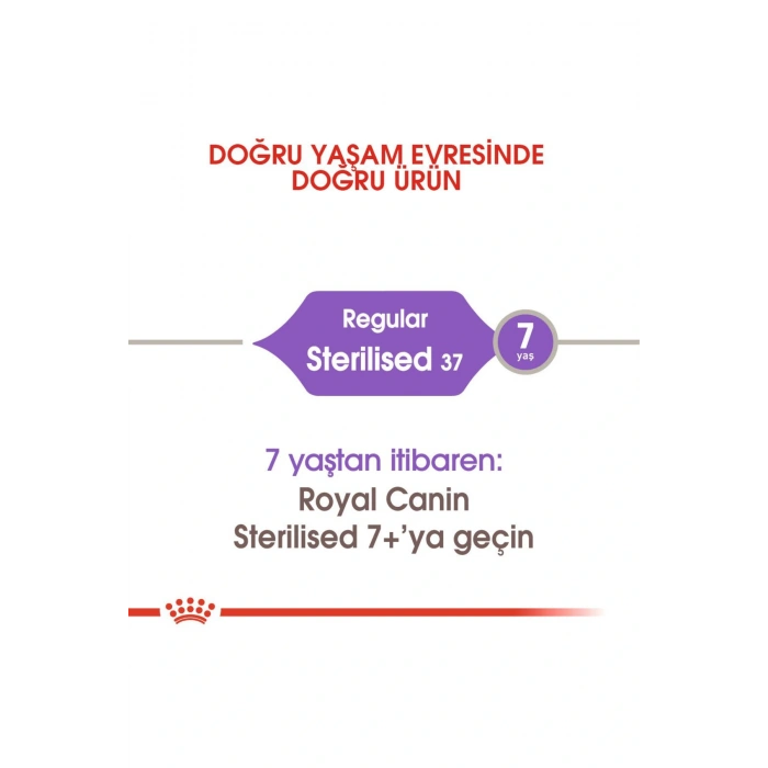 Sterilised37 Kısırlaştırılmış Kediler için Kuru Kedi Maması 2kg