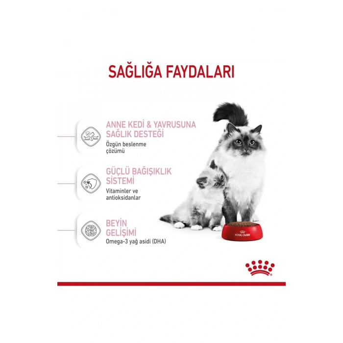 Mother&babycat Gebe/laktasyondaki Anne Ve Yavru Kedi Için Kuru Kedi Maması 2kg