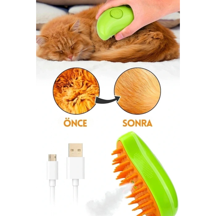 Has Akvaryum Buharlı Kedi/köpek Masaj Tarağı