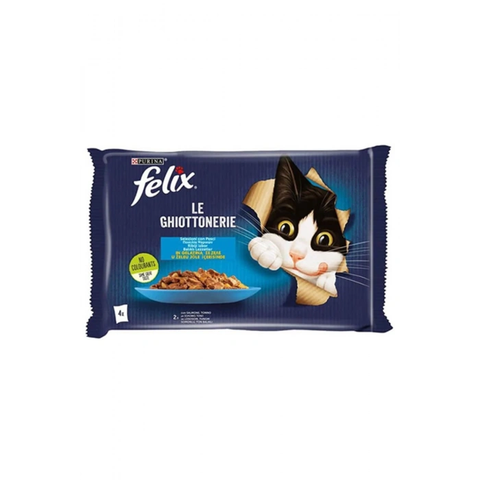 Multipack Pouch Somonlu ve Ton Balıklı Yetişkin Kedi Konservesi 4x85 Gr