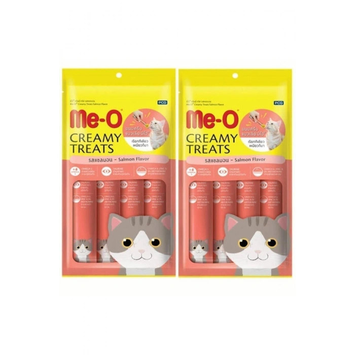 Me-o Creamy Treats Somonlu Yaş Kedi Ödül Maması 15 Gr 4lü 2 Adet