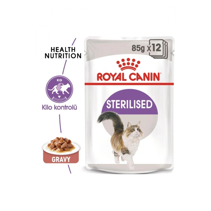 Sterilised Gravy Kısırlaştırılmış Yetişkin Kedi Yaş Maması 85 Gr x 12