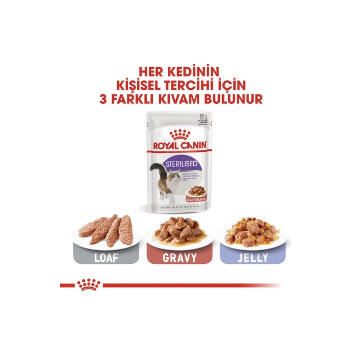 Sterilised Gravy Kısırlaştırılmış Yetişkin Kedi Yaş Maması 85 Gr x 12