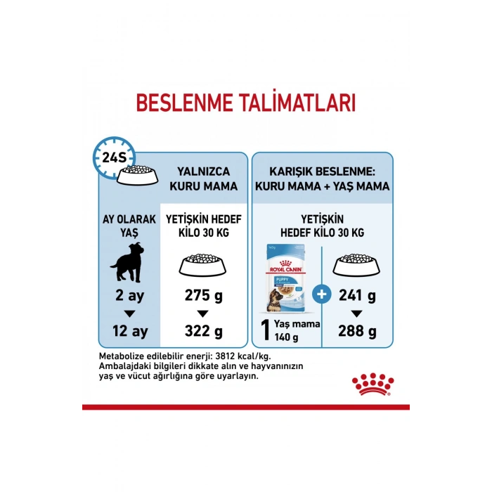 Büyük Irklar Için Yavru Kuru Köpek Maması 15kg