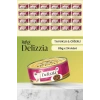 Plus Delizzia / Sos İçinde Parça Etli Tavuklu & Ciğerli Yetişkin Kedi Maması 85g x 24 Adet