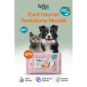 Kedi Ve Köpekler Için Çok Amaçlı Hijyenik Temizleme Mendili 10lu