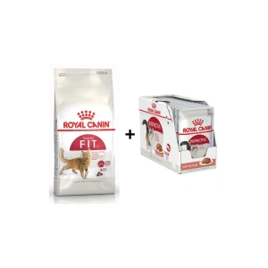 Fit 32 Kuru Kedi Maması 15 Kg +12 Adet Royal Canin Instinctive Gravy Yaş Kedi Maması 85