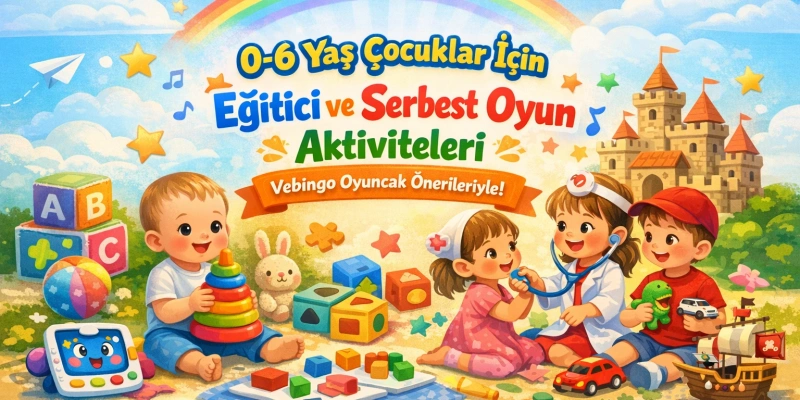 Çocuk Gelişimini Destekleyen Eğlenceli Aktiviteler (0–6 Yaş) + Vebingo Oyuncak Önerileri 