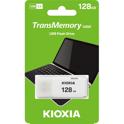 128GB KIOXIA USB2.0 BEYAZ USB BELLEK LU202W128GG4