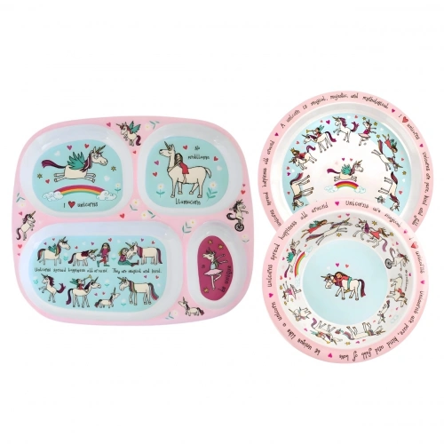 Tyrrell Katz 3’lü Melamin Mama Seti - Unicorn